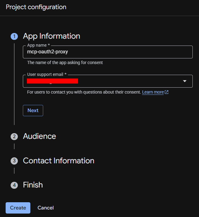 Web App の設定