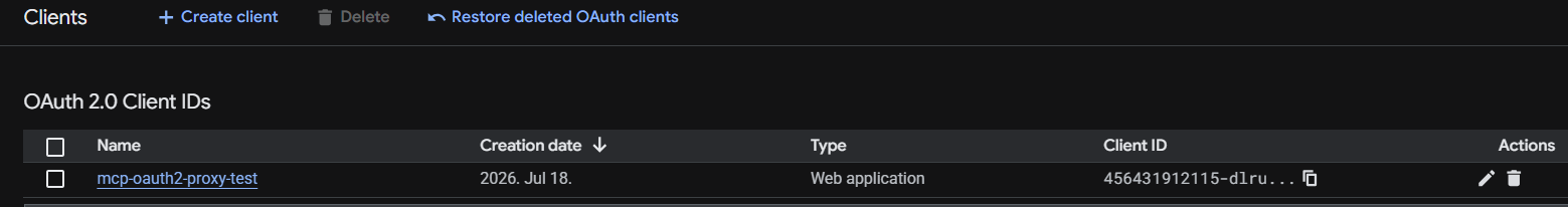 Web App Client 画面